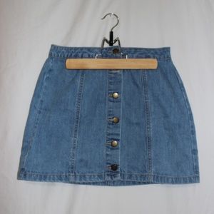 Forever 21 denim button skirt